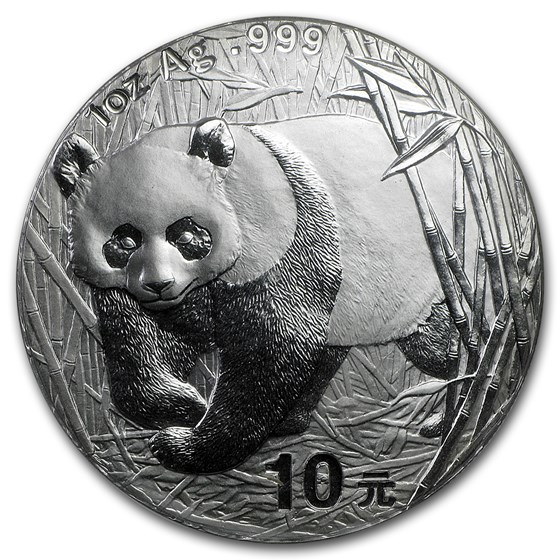 2001 China 1 oz Silver Panda BU (Sealed) 2001 China 1 oz Silver Panda BU (Sealed)